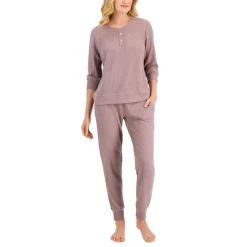 Flash Sale 💯 Linea Donatella 👩 Women's Marabou Feather Satin Pajama Set Ivory 🎉