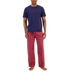 Best Pirce 👏 Club Room Men's Fair Isle Fleece Pajama Pants, Created For Macy's Red 🤩