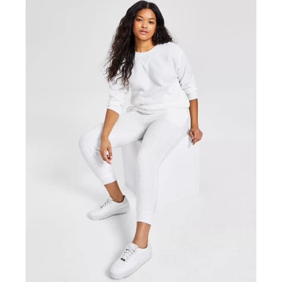 Brand new ๐ฅ Jenni ๐ฉ Women's Solid Sherpa Pajama Set, Created For Macy's Deep Black โ 3 Brand new ๐ฅ Jenni ๐ฉ Women's Solid Sherpa Pajama Set, Created For Macy's Deep Black โ - Image 3