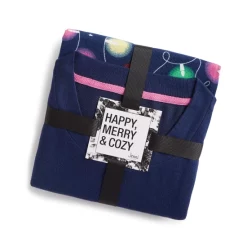 Buy 😀 Jenni Plus Size Long Sleeve Mix It Packaged Pajama Set, Created For Macy's Navy Xmas Light ✨ -Family Pajamas Store unnamed file 175