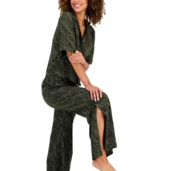 Deals 😀 Alfani 👩 Women's Printed Cropped Notch Pajama Set, Created For Macy's Mixed Animal ❤️ -Family Pajamas Store unnamed file 194