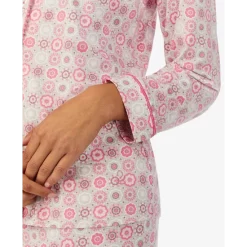 Coupon 😉 Cuddl Duds 👩 Women's Ultra-Soft Printed Notch-Collar Pajama Set Pink Print 🎉 -Family Pajamas Store unnamed file 216