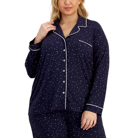 Brand new ๐ฅ Jenni ๐ฉ Women's Solid Sherpa Pajama Set, Created For Macy's Deep Black โ 1 Brand new ๐ฅ Jenni ๐ฉ Women's Solid Sherpa Pajama Set, Created For Macy's Deep Black โ