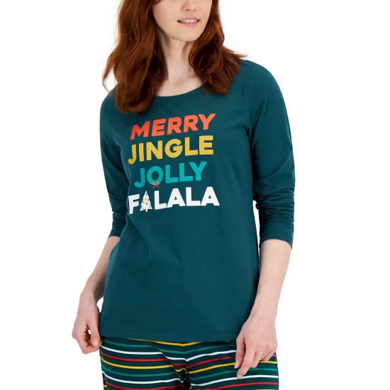 Wholesale ๐ฏ Family Pajamas Matching ๐ฉ Women's Merry Jingle Mix It Family Pajama Set, Created For Macy's June Bug ๐ 4 Wholesale ๐ฏ Family Pajamas Matching ๐ฉ Women's Merry Jingle Mix It Family Pajama Set, Created For Macy's June Bug ๐ - Image 4