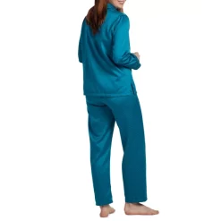 Brand new ✨ Miss Elaine Petite Notched-Collar Pajamas Set Blue ⌛ -Family Pajamas Store unnamed file 292