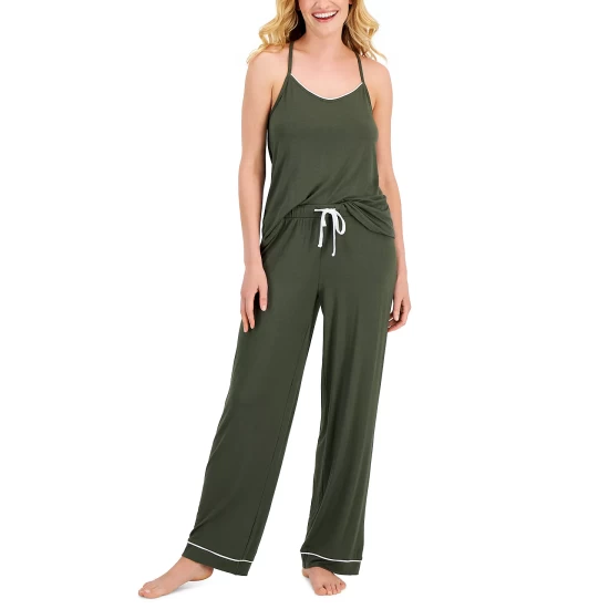 Hot Sale 🔔 Alfani Ultra Soft Tank And Pant Pajama Set, Created For Macy's Classic Black 🔔 7 Hot Sale 🔔 Alfani Ultra Soft Tank And Pant Pajama Set, Created For Macy's Classic Black 🔔 - Image 7