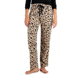 Best Pirce 🔔 Jenni 👩 Women's Printed Wide-Leg Fleece Pajama Pants, Created For Macy's Pink Tease Bold Tie Dye ❤️ -Family Pajamas Store unnamed file 338