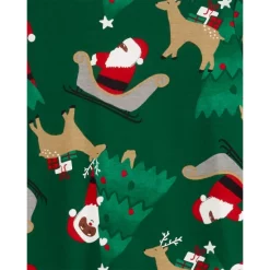 Deals 🧨 Carter's Baby Santa Snug Fit Pajama, 2 Piece Set Green 👏 -Family Pajamas Store unnamed file 352