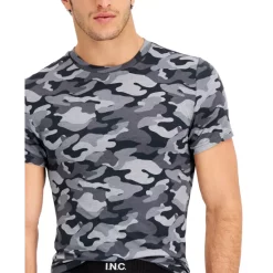 New 👏 INC International Concepts Men's Camo-Print Pajama Top, Created For Macy's Grey Camo 🎁 -Family Pajamas Store unnamed file 364