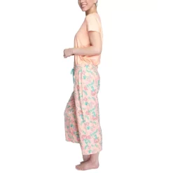 Flash Sale 😉 Muk Luks Plus Size Short-Sleeve Top And Capri Pajama Pants Set Purple Patchwork ✔️ -Family Pajamas Store unnamed file 383