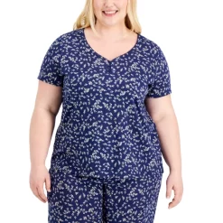 Best reviews of 🎉 Charter Club Plus Size Cotton Essentials Pajama Set, Created For Macy's Dusty Lilac Geo 🌟 -Family Pajamas Store unnamed file 400