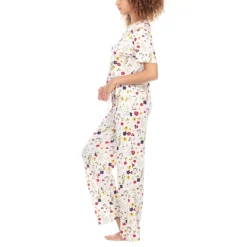 Best Pirce 🔔 INC International Concepts Lace-Trim Pajama Set, Created For Macy's Vacation Trop ⌛