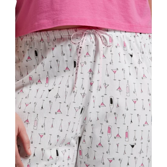 New 👍 Hue Plus Size Printed Capri Pajama Pants Cocktails 👏 5 New 👍 Hue Plus Size Printed Capri Pajama Pants Cocktails 👏 - Image 5