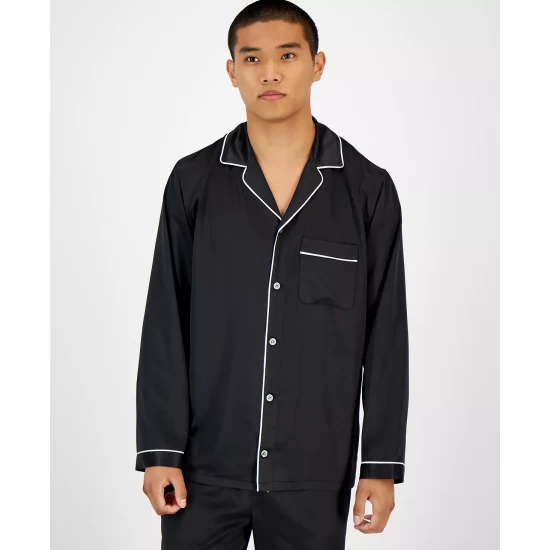 Best Sale ⌛ INC International Concepts I.N.C. International Concepts® Men's 2-Pc. Tipped Pajama Set, Created For Macy's Black 🛒 5 Best Sale ⌛ INC International Concepts I.N.C. International Concepts® Men's 2-Pc. Tipped Pajama Set, Created For Macy's Black 🛒 - Image 5