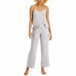 Hot Sale 🔔 Alfani Ultra Soft Tank And Pant Pajama Set, Created For Macy's Classic Black 🔔