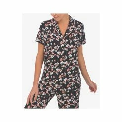 Top 10 🥰 Cuddl Duds Short Sleeve Notch-Collar Cropped Pajama Set Daisy Print ❤️ -Family Pajamas Store unnamed file 500