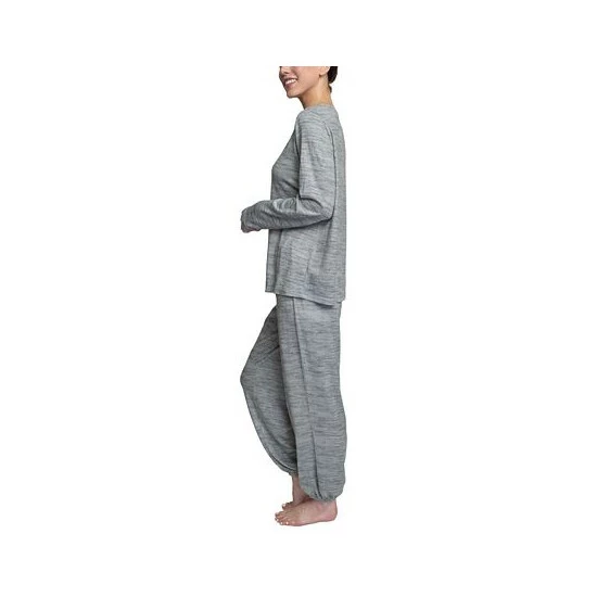 Brand new 😍 Hanes Plus Size Relaxed Butter-Knit Henley Pajama Set Heather Grey ⭐ 6 Brand new 😍 Hanes Plus Size Relaxed Butter-Knit Henley Pajama Set Heather Grey ⭐ - Image 6