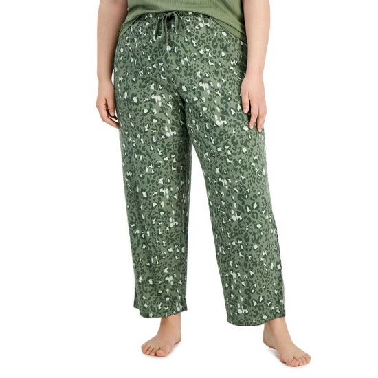 Outlet ✔️ Jenni Plus Size Printed Wide-Leg Pajama Pants, Created For Macy's Mountain Sage Animal 😀 1 Outlet ✔️ Jenni Plus Size Printed Wide-Leg Pajama Pants, Created For Macy's Mountain Sage Animal 😀