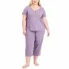Best reviews of 🎉 Charter Club Plus Size Cotton Essentials Pajama Set, Created For Macy's Dusty Lilac Geo 🌟