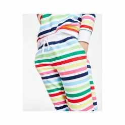 Best Pirce 😉 Charter Club 👩 Women's Printed Stripe Matching Jogger Pants, Created For Macy's White Multi Stripe 🔔 -Family Pajamas Store unnamed file 639