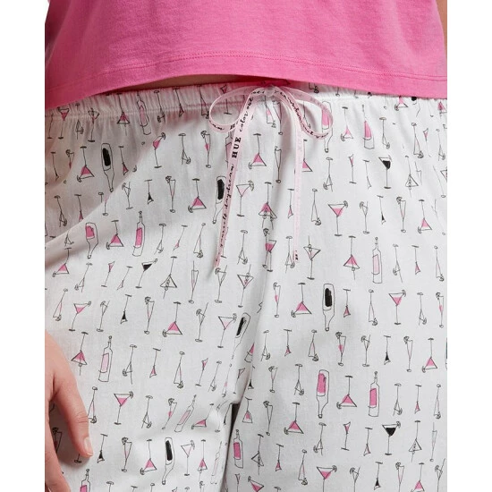 New 👍 Hue Plus Size Printed Capri Pajama Pants Cocktails 👏 4 New 👍 Hue Plus Size Printed Capri Pajama Pants Cocktails 👏 - Image 4