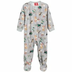 Hot Sale 🧨 Family Pajamas Matching Baby Holiday 🦮 Dogs & Cats Footie One-Piece, Created For Macy's Holiday 🦮 Dogs B09b 🔔
