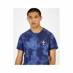 Promo ❤️ Sun + Stone Men's Tie-Dyed Mushroom Patch Pajama T-Shirt, Created For Macy's Naval Academy 🔥 -Family Pajamas Store unnamed file 702