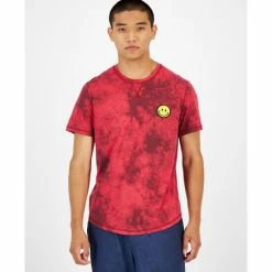 Promo 😀 Sun + Stone Men's Tie-Dyed Smiley Patch Pajama T-Shirt, Created For Macy's Ruby Knight 😉